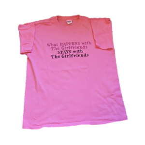 What Happens T-shirts Women's Bundle of Two, Size Medium's, Pink